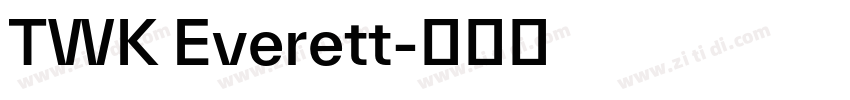 TWK Everett字体转换 TWK Everett字体转换